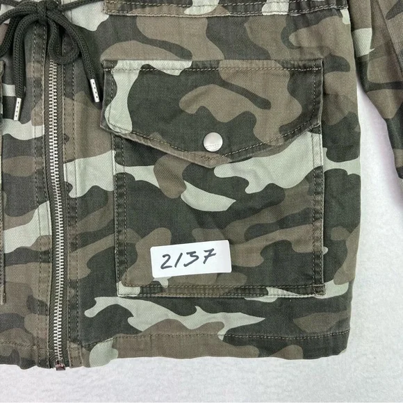 Express Camo Print Military Utility Zip Up drawstring Waist Jacket - Size S/P - Picture 10 of 10